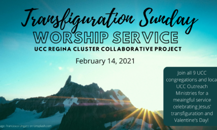 UCC Regina Cluster Online Collaborative Worship Service