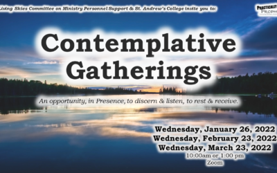 Invitation to Contemplative Gatherings (Jan-Mar 2022)