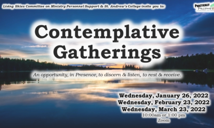 Invitation to Contemplative Gatherings (Jan-Mar 2022)