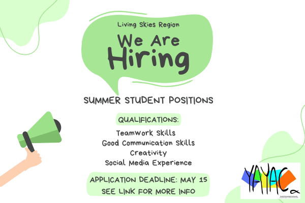 Living Skies Region is Hiring for the Summer!