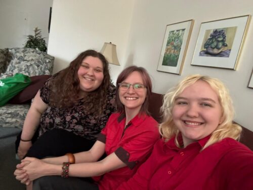Photo of three Living Skies Summer Staff